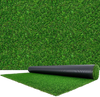 VEVOR Artificial Grass, 15 x 7 ft Fake Grass Turf Rug, 1.38 in Pile Height Realistic Synthetic Lawn Carpet Roll Mat, Easy Clean Drainage Holes for Patio, Garden, Balcony, Outdoor Indoor Decor, Green