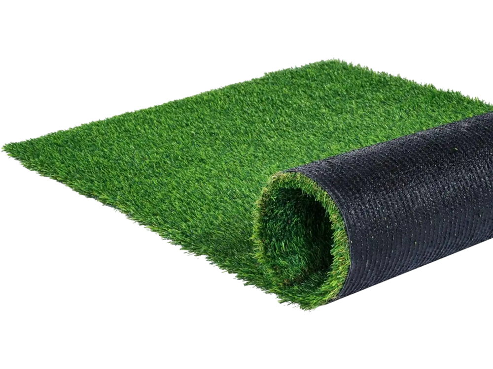 VEVOR Artifical Grass, 5 x 10 ft Rug Green Turf, 1.38"Fake Door Mat Outdoor Patio Lawn Decoration, Easy to Clean with Drainage Holes, Perfect For Multi-Purpose Home Indoor Entryway Scraper Dog Mats