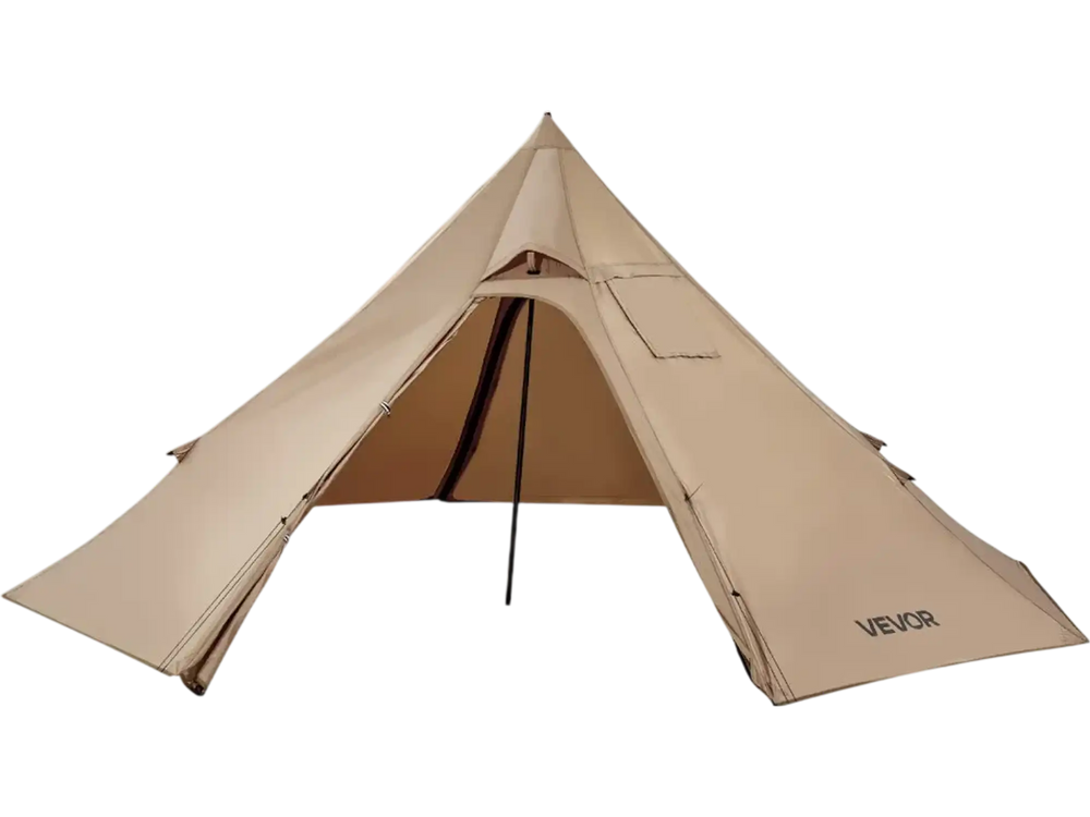 VEVOR Hot Tent for 2 Persons, Portable Winter Tipi Tent with Stove Jack, Waterproof Camping Tents,  Lightweight 4 Season Shelter Tents for Hiking Fishing Backpacking, S Size