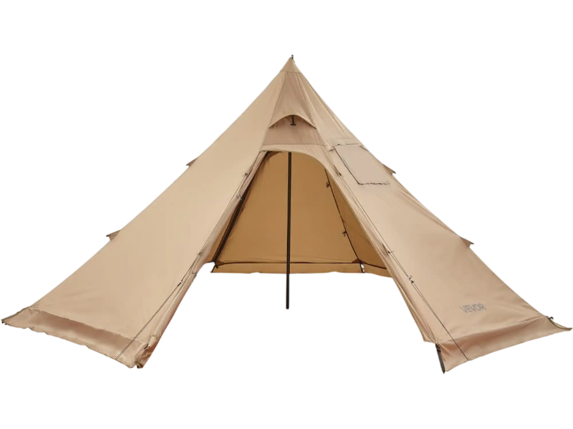Vevor Hot Tent 4 Person Portable Winter Tipi Tent with Stove Jack Waterproof M Size New