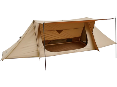 VEVOR Camping Hot Tent, Lightweight Bushcraft Tent with Stove Jack & 2 Tarp Poles, Waterproof Winter Hot Tents Shelters, Portable 4 Season Tents for 2 Persons Hiking Fishing Hunting Backpacking