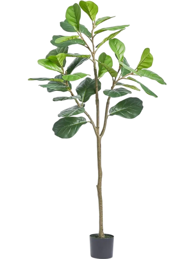 Vevor Artificial Fiddle Leaf Fig Tree 5' Lifelike Faux Potted Plant New