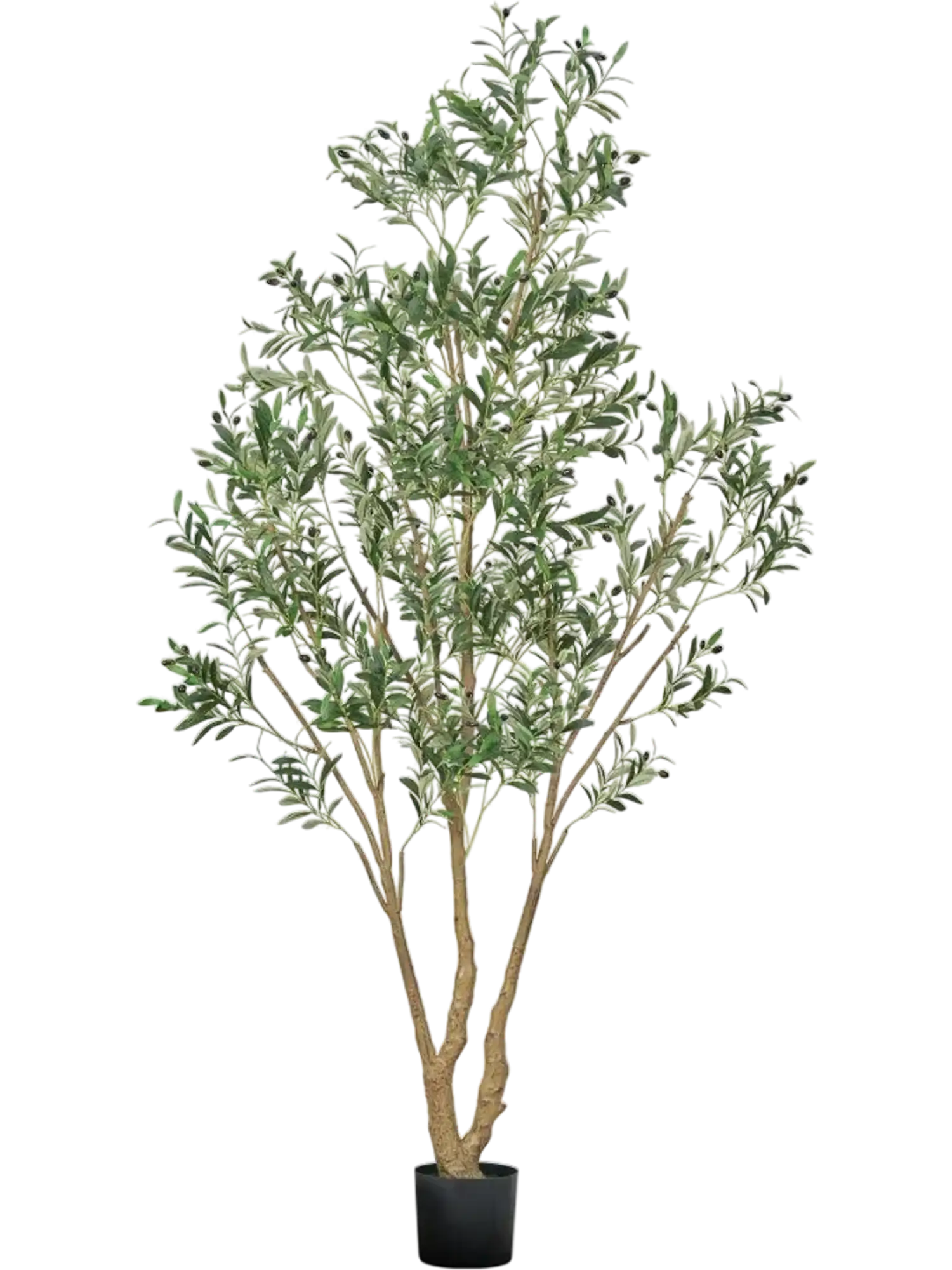 Vevor Artificial Tree 8' Faux Olive Tree with Black Pot New