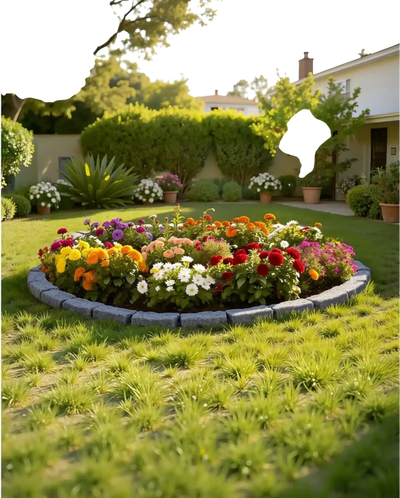 Vevor Landscape Edging Faux Stone Garden Border 46.4 x 3.74 x 2.24 in New