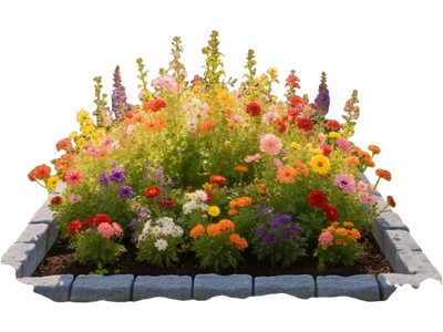 VEVOR Faux Stone Landscape Edging, 15.5 ft Kit, No Dig Garden Edging Border, Blocks for Lawn, Flower Beds, Yard, 4 Pack Each Section Has 6 Bricks 46.46