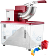 VEVOR Commercial Ice Crusher 661LBS/H, 350W Electric Snow Cone Machine with 4 Blades, 2000RPM Stainless Steel Shaved Ice Machine with 11 Gal Crushed-Ice Box, for Family Restaurants Bars, Red