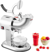 VEVOR Ice Crusher Machine, 440lbs Per Hour Electric 4 Blades Snow Cone Maker, All Stainless Steel Shaved Ice Machine with Bowl and Cover, 350W 1400RPM Ice-Shaver for Home and Commercial Use, Silver