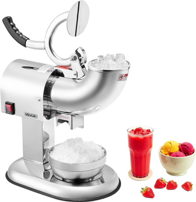 Vevor Ice Crusher Machine 440 lbs/h Electric Snow Cone Maker New