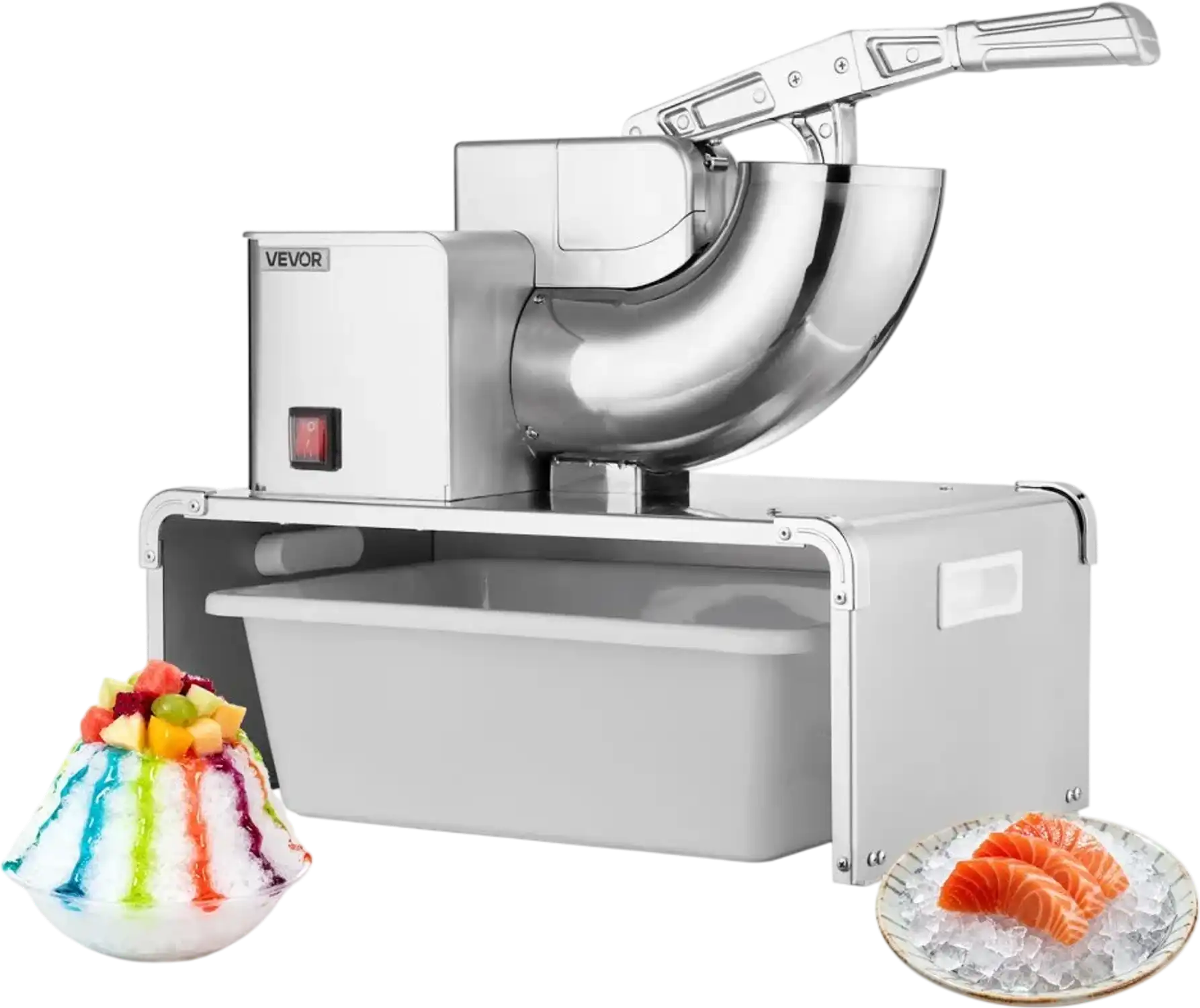 Vevor Ice Shaver Commercial Electric Ice Crusher Machine New