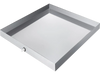 VEVOR 32 x 32 x 2.5 Inch Washing Machine Pan 18 GA Thickness 304 Stainless Steel Heavy Duty Compact Washer Drip Tray with Drain Hole & Hose Adapter