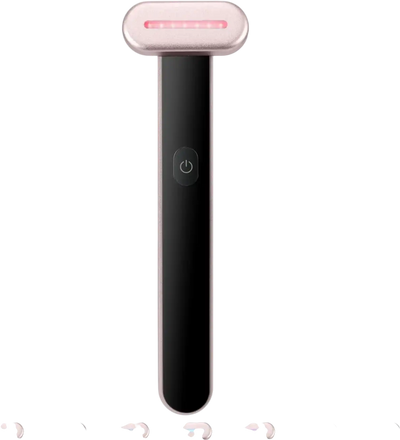 VEVOR Red Light Therapy Wand for Face, 7-Color LED Facial Wand Red Light Therapy Device with Heatig Therapy| Microcurrent Vibrating Massage, Portable LED Beauty Wand for Face, Neck