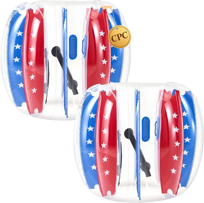 Vevor Bumper Ball 2-Pack 4' Inflatable Human Bubble for Teens Blue Red New