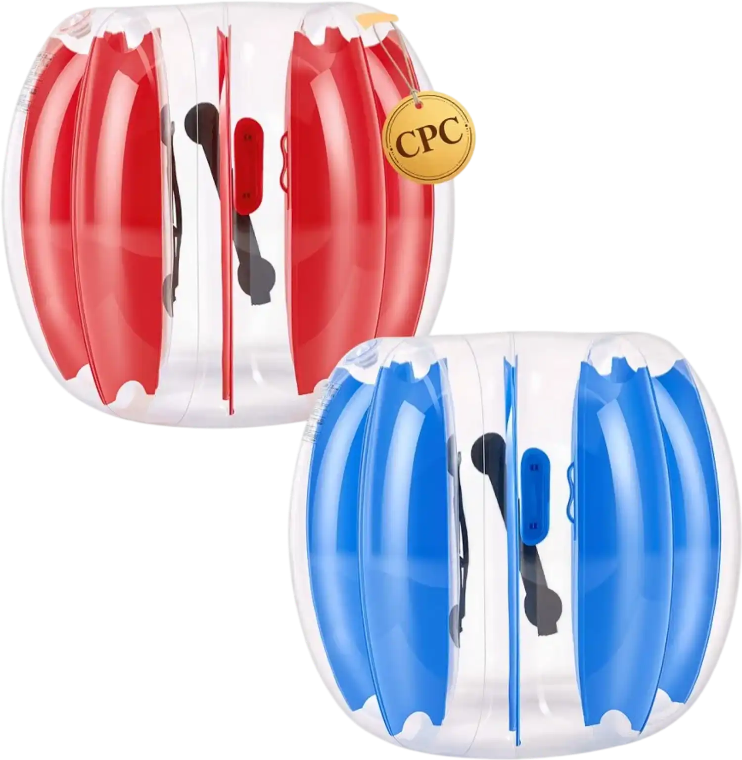 Vevor Bumper Balls 2-Pack 3' Inflatable Human Bubble Balls for Kids Blue + Red New