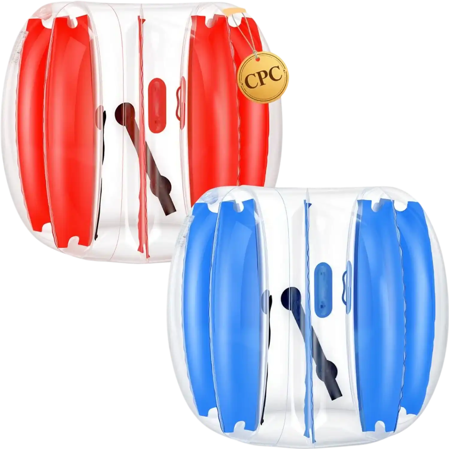 Vevor Bumper Balls 2-Pack 4' Inflatable Human Bubble Blue/Red New