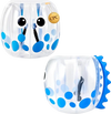 VEVOR 2-Pack Inflatable Bumper Balls 4FT Human Bubble for Teens Blue, for Backyard, Camping, Picnic, Park, Lawn, and Outdoor Team Gameplay, Thickened PVC Material, Sumo Hamster Ball with Handle