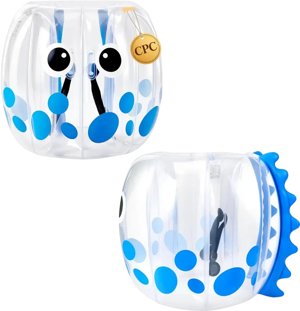 VEVOR 2-Pack Inflatable Bumper Balls 4FT Human Bubble for Teens Blue, for Backyard, Camping, Picnic, Park, Lawn, and Outdoor Team Gameplay, Thickened PVC Material, Sumo Hamster Ball with Handle