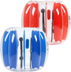 VEVOR Inflatable Bumper Balls 2-Pack, 4FT/1.2M Body Sumo Ball, Durable Thick PVC Human Hamster Bubble Knocker for Outdoor Sports Team Gaming Play, Bopper Toy for Garden Yard Park, Red & Blue
