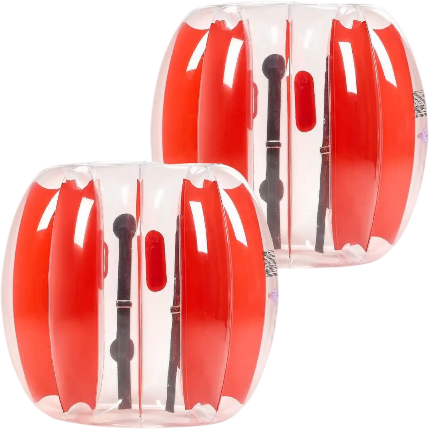 Vevor Bumper Balls 2-Pack 3' Inflatable Body Sumo Zorb Ball Red Stripes New