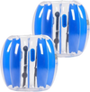 VEVOR Inflatable Bumper Balls 2-Pack, 3FT/0.9M Body Sumo Ball, Durable Thick PVC Human Hamster Bubble Knocker for Outdoor Team Gaming Play, Bopper Toy for Playground Yard Park, Blue Stripes