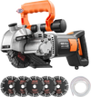 VEVOR Wall Chaser, 4800W Electric Wall Groove Cutting Machine, 6800 RPM Max Speed, Concrete Slotting Cutter with Guide Line, 5 pcs Blades, Adjustable Handle for Cutting Grooves in Brick, Concrete
