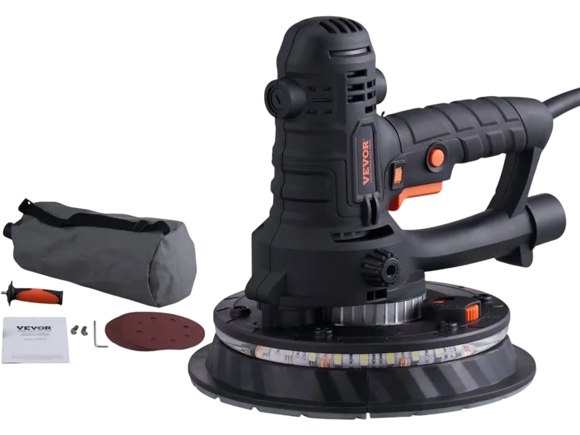 Vevor Drywall Sander Electric Wall Sander with Auto Vacuum Dust Collection & LED Lights New