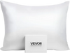 VEVOR Silk Pillowcase, 100% Pure Mulberry Silk Pillow Case, 26 in x 20 in Standard Silky Pillow Case for Hair and Skin, Smooth, Soft and Breathable Pillowcase with Hidden Zipper, for Sleeping (White)