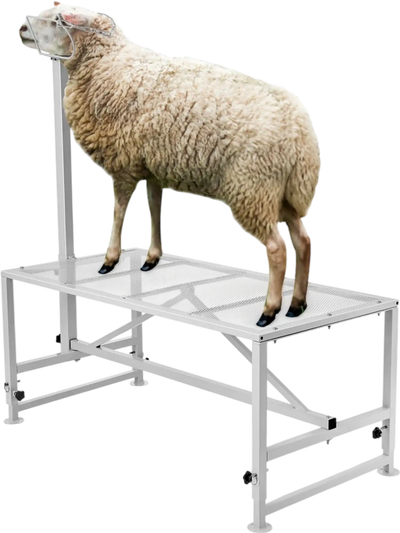 VEVOR Goat & Sheep Stand, 47x23 inch Livestock Stand, Metal Livestock Milking and Shearing Stand 21