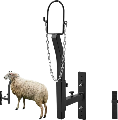 Vevor Livestock Trimming Stand Adjustable Goat & Sheep Headpiece Black New