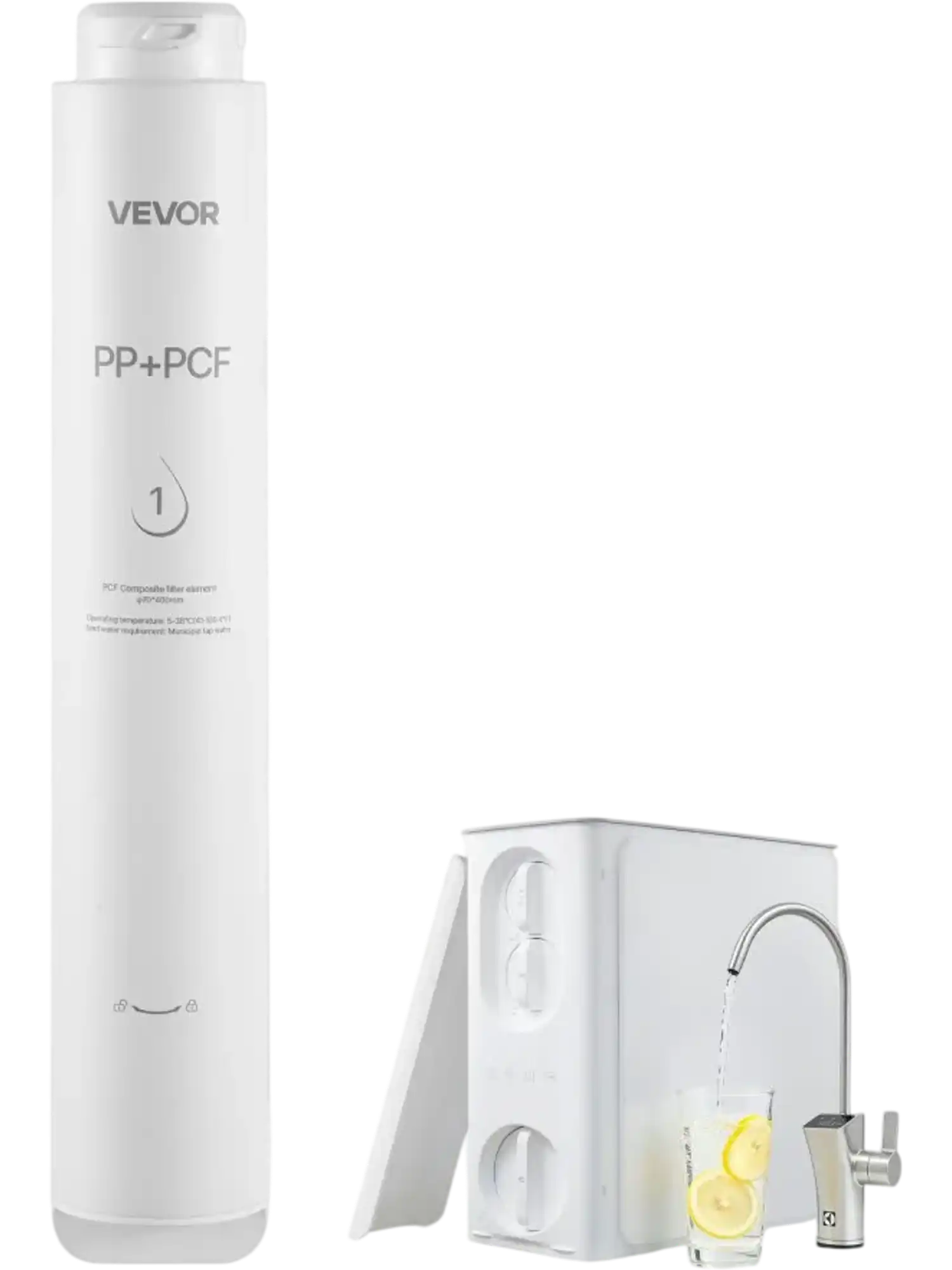Vevor Replacement Filter Cartridge Reverse Osmosis System PCF Pre-Composite New