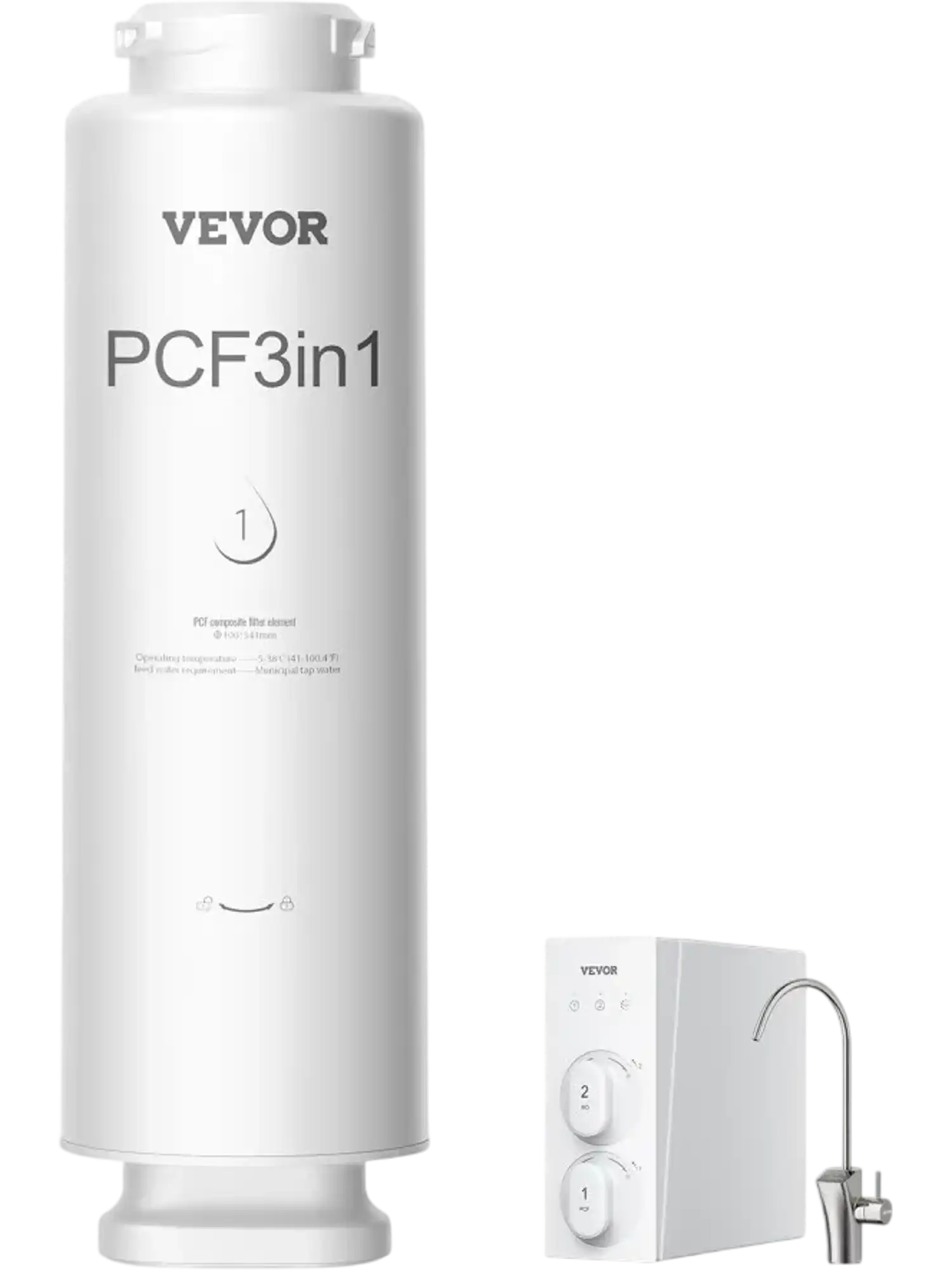 Vevor Water Filter Replacement 6-Layer PCF Under Sink New