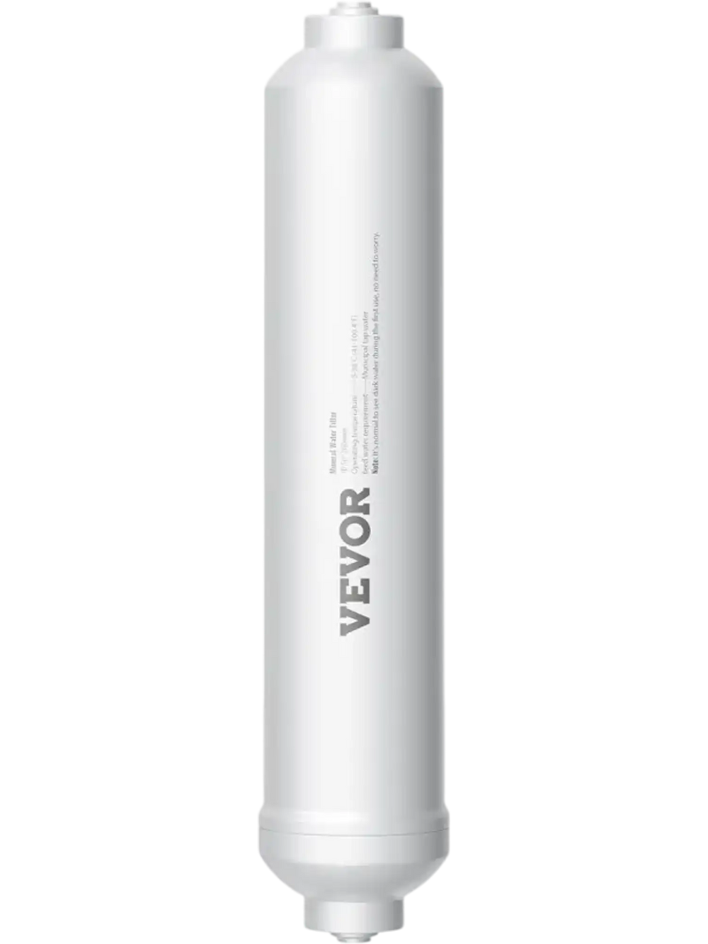 VEVOR Remineralization Filter, 1100 Gallons Remineralization Water Filter Replacement, 1/4" Quick Connect Mineral Filter, Restore Essential Minerals for Water Purifier, Under Sink Water Filter System