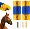 VEVOR Livestock Scratching Brush, 2 Pcs Horse Brush with 4 Screws, 20 x 7.5 in Cow Scratcher, for Back Itch Relief & Keep Cleaning, Grooming & Scratching Post Brush for Horse, Pig, Cattle Supplies