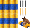 VEVOR Livestock Scratching Brush, 6 Pcs Horse Brush with 12 Screws, 20 x 7.5 in Cow Scratcher, for Back Itch Relief & Keep Cleaning, Grooming & Scratching Post Brush for Horse, Pig, Cattle Supplies