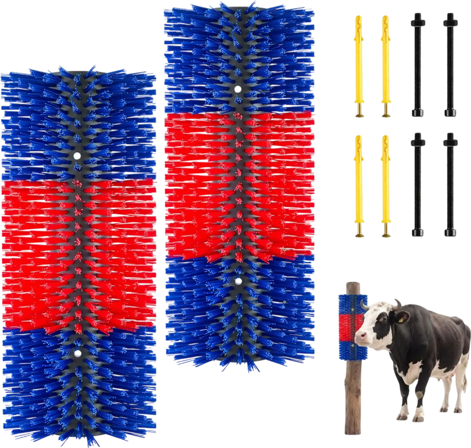 Vevor Livestock Scratch Brush 2-Pc 16.9