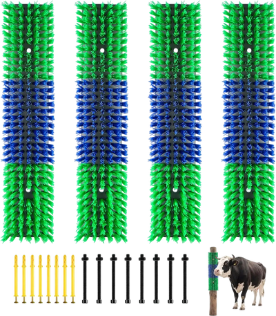 Vevor Livestock Scratch Brush 4-Pc 16.9