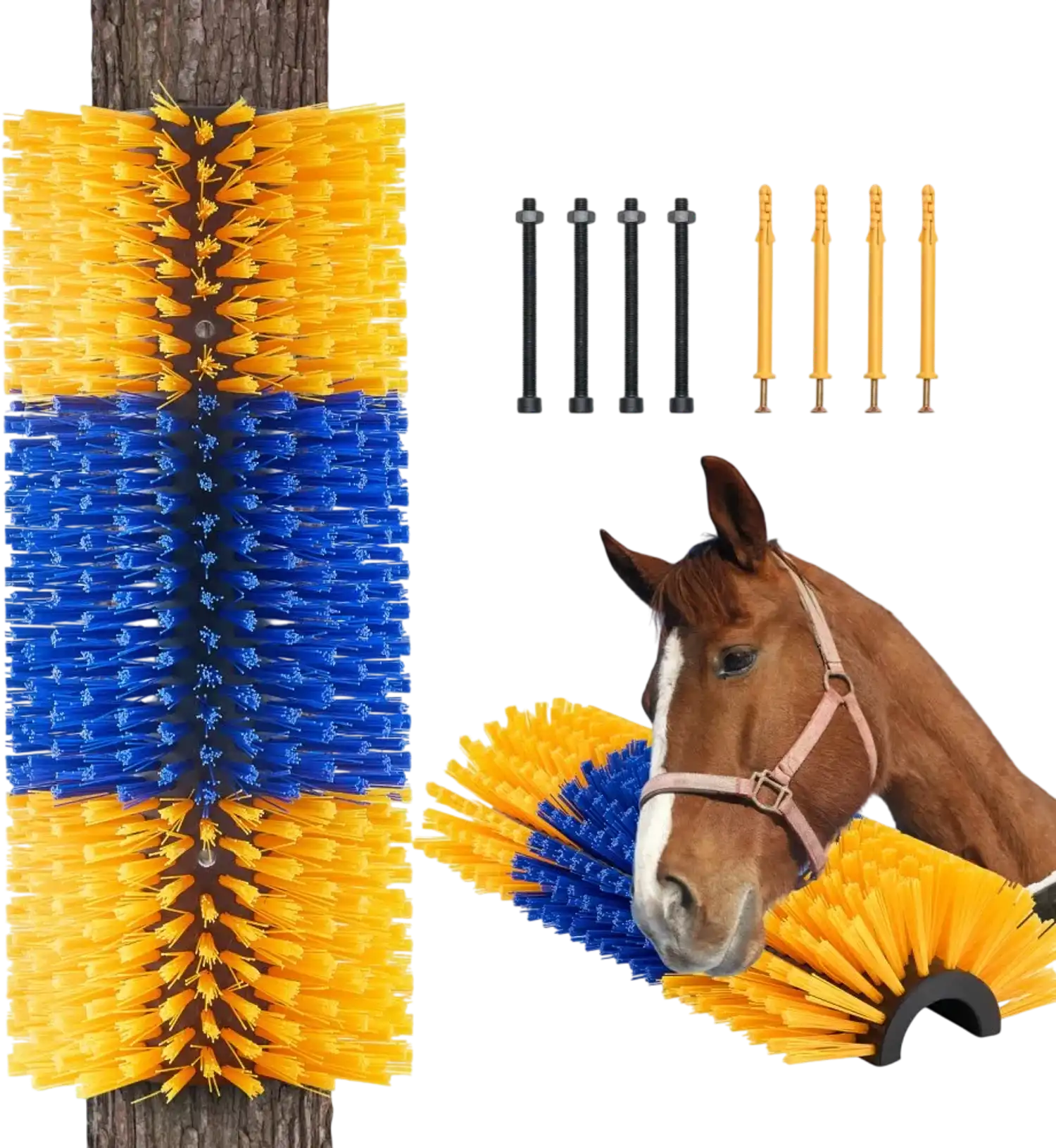 Vevor Livestock Scratching Brush 17.1 x 7.5