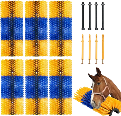 Vevor Livestock Scratch Brush 6-Pc 17.1