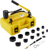 VEVOR 10 Ton Hydraulic Knockout Punch Kit, 1/2" to 2" Conduit Hole Cutter Set, KO Tool Kits with Puncher 6 Piece, Metal Sheet Driver Tools, For Aluminum, Brass, Stainless Steel, Fiberglass and Plastic