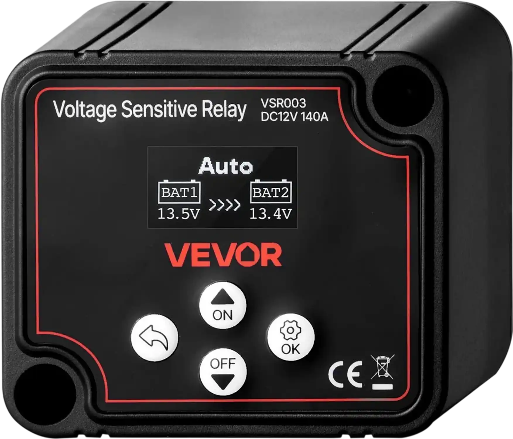 Vevor Battery Isolator Smart Dual 12V 140A VSR Relay with LCD Screen New
