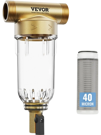 Vevor Whole House Sediment Filter Spin Down 40 Micron Well Water Pre-Filter New