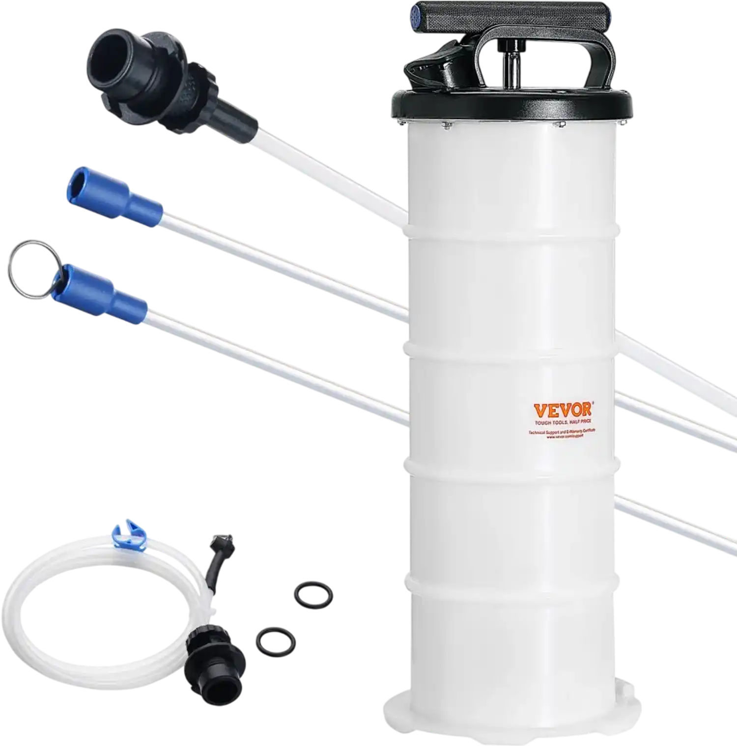 Vevor Fluid Extractor 1.74 Gal 6.5 L Manual Hand-Operated Oil Changer Vacuum Pump New