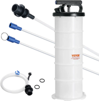 VEVOR Fluid Extractor, 1.74 Gallons (6.5 Liters), Manual Hand-Operated Oil Changer Vacuum Fluid Extractor with Dipstick and Hose, Oil Extractor Change Pump for Automotive Fluids Vacuum Evacuation