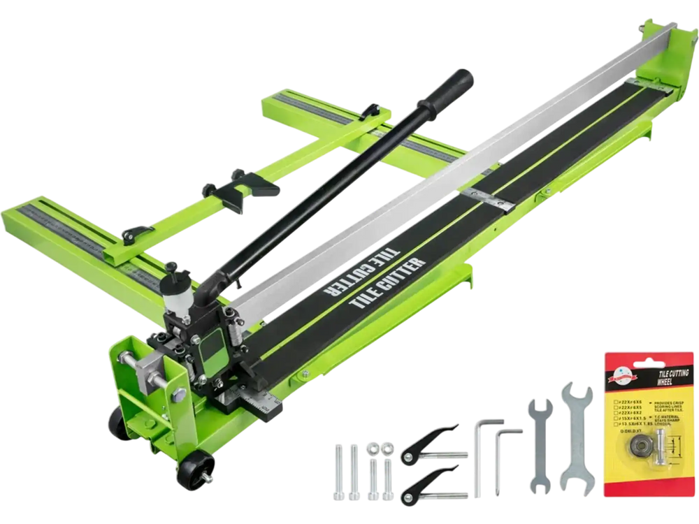 VEVOR Tile Cutter 47 Inch, Manual Tile Cutter All-Steel Frame,Tile Cutting Machine with Laser Guide and Bonus Spare Cutter,Tile Cutter Hand Tool for Precision Cutting Porcelain Ceramic Floor Tiles