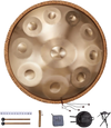 VEVOR Handpan Drum, 22 in & 10 Notes, D Minor Hand Drum, Hand Pan Drum Instrument with Mallets, 432Hz Handpan Stand & Carry Bag, Steel Healing Sound Drum, Percussion Instruments for Adults Beginners