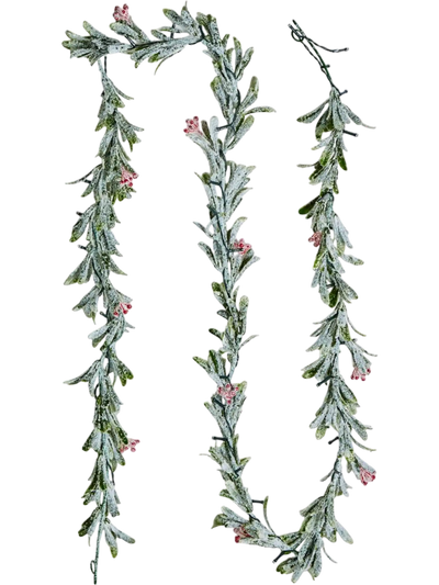 Vevor Christmas Garland 9' Faux Olive Branch with 30 LED Lights New