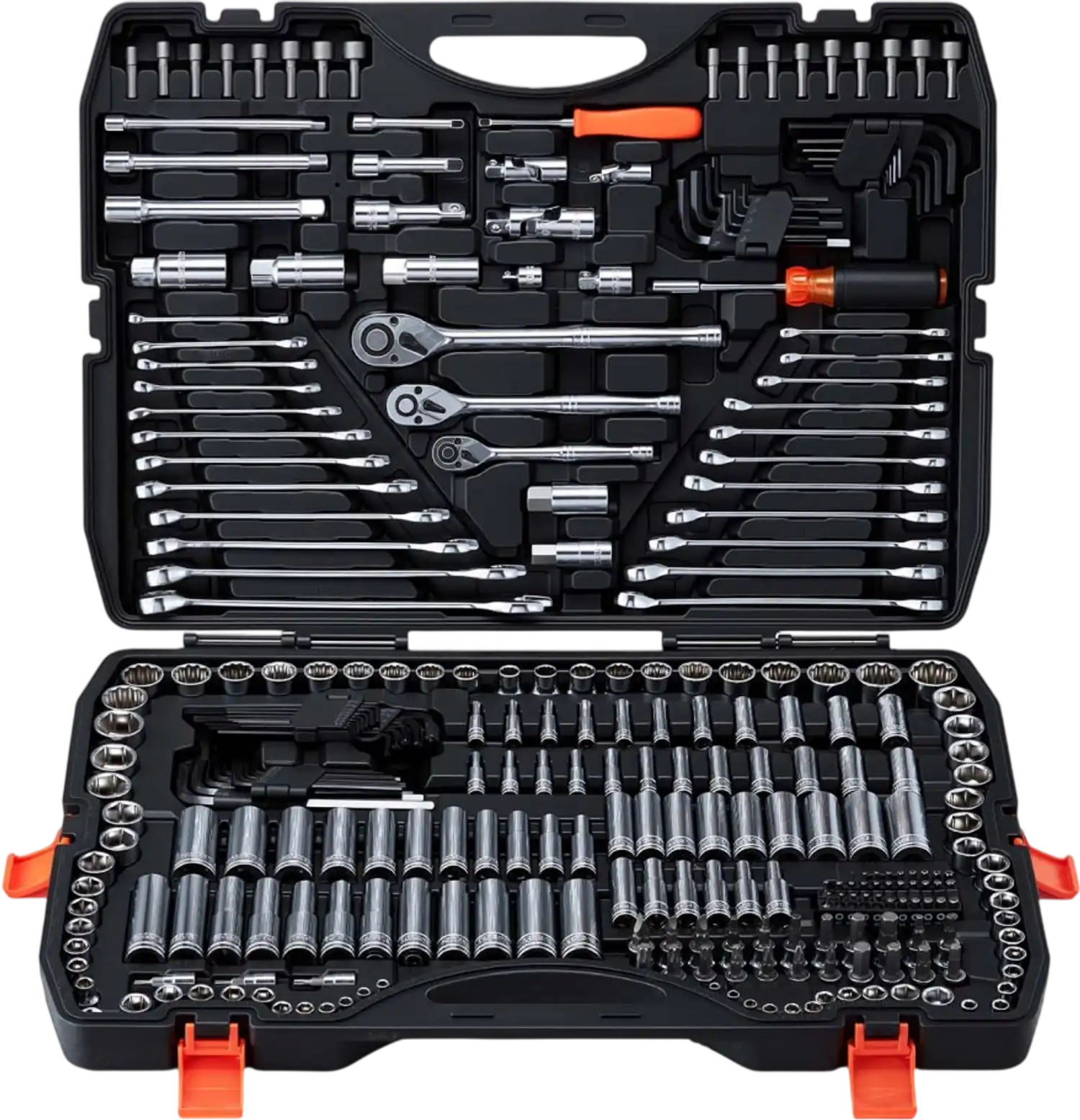 Vevor Mechanics Tool Set 308-Piece SAE and Metric Socket Set with Storage Case New