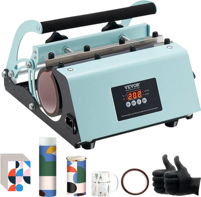 Vevor Tumbler Heat Press Machine 11-30 oz Sublimation Mug Press Green New