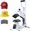 VEVOR Hat Heat Press Machine, with 2 Interchangeable Platens and Caps Stretcher, Precise Temperature & Time Control, Heat Press for Hats and Caps, for HTV Iron On and Sublimation Projects, White