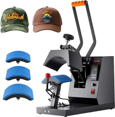 Vevor Hat Heat Press 4-in-1 Clamshell Sublimation Transfer Machine New