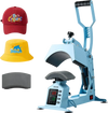 VEVOR Hat Heat Press Machine, with 2 Interchangeable Platens and Caps Stretcher, Precise Temperature & Time Control, Heat Press for Hats and Caps, for HTV Iron On and Sublimation Projects, Light Blue